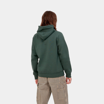 Carhartt Felpa con cappuccio da uomo 1026384 1H3 juniper-gold