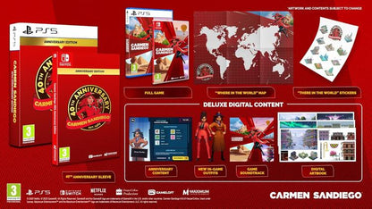Carmen Sandiego: 40th Anniversary Edition Nintendo Switch EU Videospiel NS Ita
