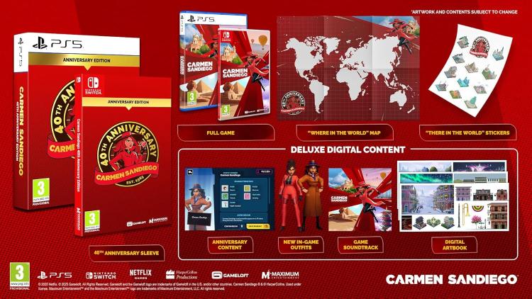 Carmen Sandiego: 40th Anniversary Edition Playstation 5 Eu Videogioco PS5 Ita