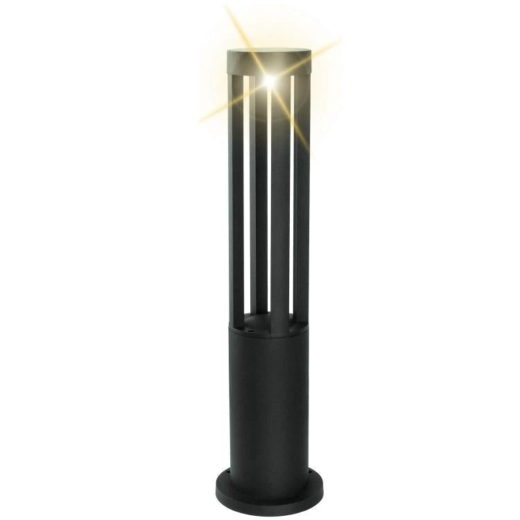 Gartenlaterne Lampe 12W LED Außen Schwarz Wegeleuchte Warmweiß ES28