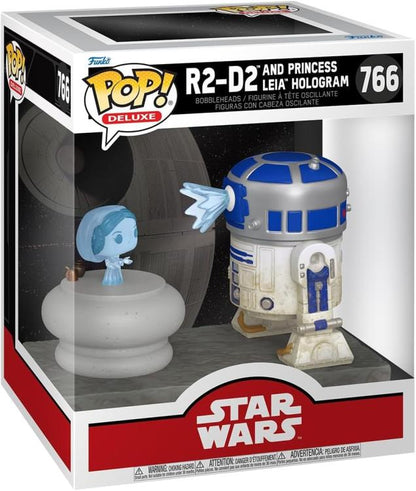 Funko Pop! Star Wars – R2-D2 und Prinzessin Leia (766) Deluxe Actionfigur Film