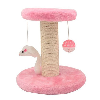 Kratzbaum für Katzen Spielzeug Ball Sisalseil Plüsch Spielplatz Kratzbrett