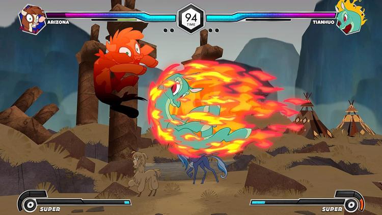 Them's Fightin' Herds Deluxe Edition PS4 Videospiel Playstation 4 EU ITA Up PS5