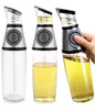 Oil Vinegar Dispenser Bottle Pourer Stopper Drip-Free Glass Cruet for Cooking Home