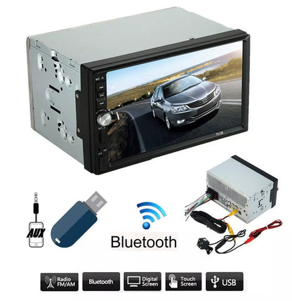 Autoradio 2 Din 7" Bluetooth MP5 Stereo Touchscreen USB SD AUX FM RADIO - NO GPS