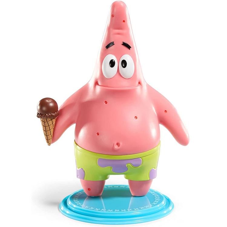 BENDYFIGS - SPONGEBOB SQUAREPANTS (PATRICK) STERNFIGUR MIT DISPLAYSTÄNDER SPIELZEUG