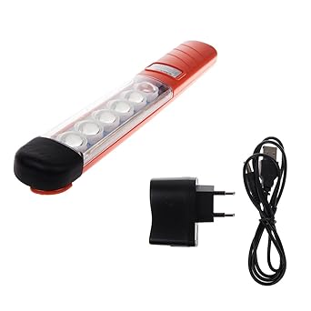 Werkstattlampe Taschenlampe Haken-Magnet Tragbar 6 LED Wiederaufladbar Arbeitsscheinwerfer