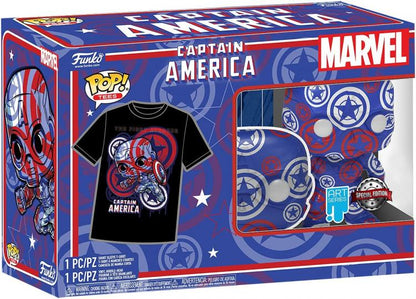 Funko Pop ! Tees Marvel Captain America 36 Art Series Special Edition T-Shirt M