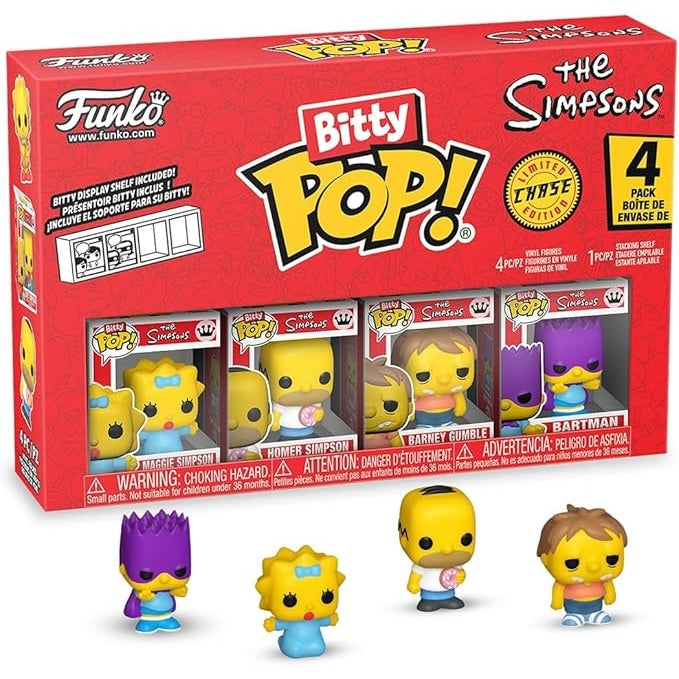 Funko Bitty Pop! Limited Edition Chase - The Simpsons 4 Stück Vinyl Neu