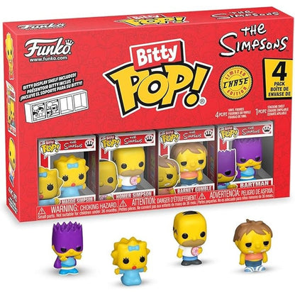 Funko Bitty Pop! Limited Edition Chase - The Simpsons 4 Stück Vinyl Neu