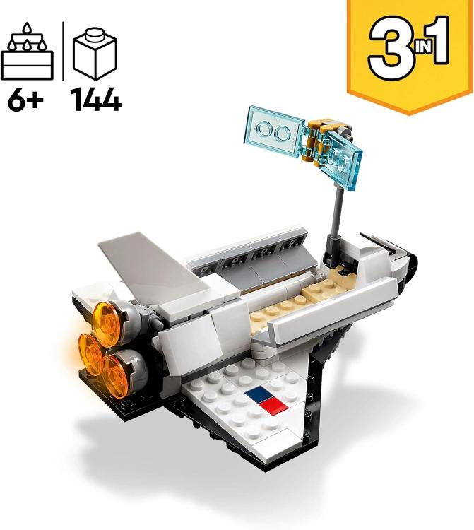 Lego - Creator - Set 31134 (3 In 1 Astronaut, Spielzeug-Raumschiff) 144 Teile 9+