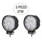 2-Piece Kit, 27W Spotlights, 27 Watt 9 LED 12V Car Work Light for Boat Jeep