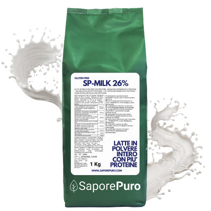 Latte intero Polvere con più Proteine - sostituto del Latte in Polvere per Gelati, Pasticceria e altri uso - SP MILK