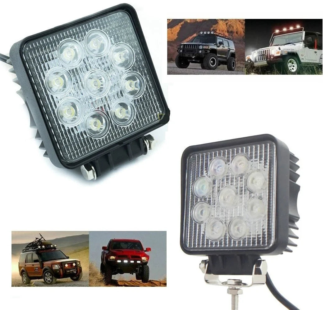 Scheinwerfer 27 W 9 LEDs 12 V Arbeitsleuchte Kfz Boot Jeep Offroad