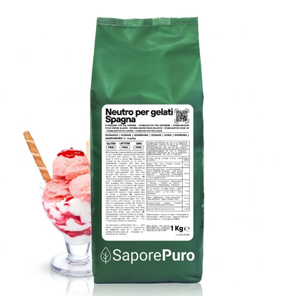 Neutro per Gelati Spagna - Il Segreto per un Gelato Cremoso e di Alta Qualità - Stabilizzante per Gelato