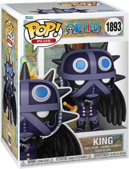 Funko Pop! Plus - One Piece (1893) King Vinyl-Figur Arbel Anime 9cm Statue Op