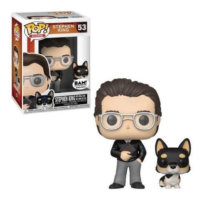 Funko Pop Icon 53 - Stephen King With Molly Vinyl Actionfigur Statuette