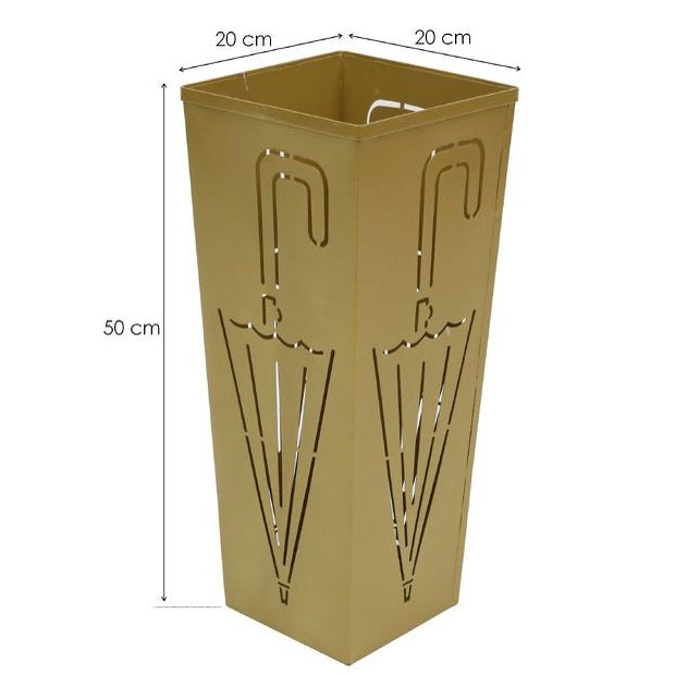 Schirmständer Metall Schirmständer Design Ständer Tropfschale Gold