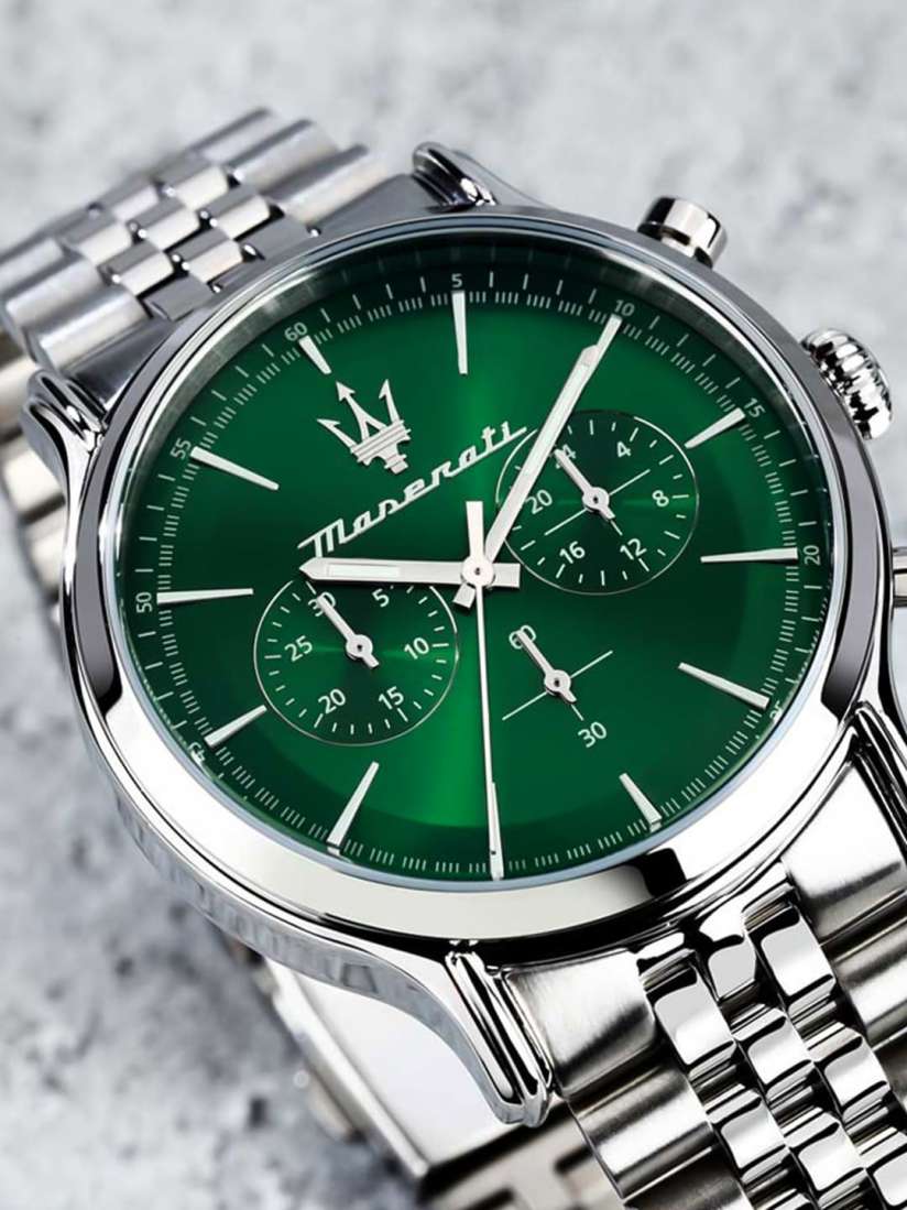 Maserati Epoca Chronograph Grün 42mm – Jubilee-Armband