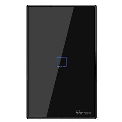 Sonoff Interruttore Smart Wifi 1 Canale Alexa Google In Vetro Scatola 503 Nero
