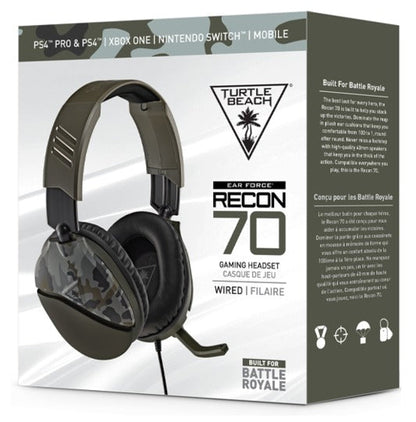 Turtle Beach Recon 70 Camo Verde Camo Cuffie Gaming Ps4 Ps5 Xbox One Pc Jack 3,5