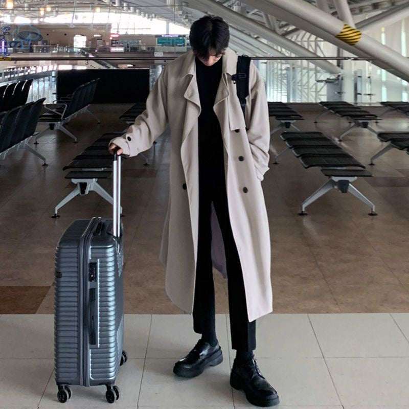 Herren-Zweireiher-Trenchcoat - Old Money®