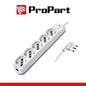 Multipresa 5pos bipasso/schuko + interrutt nuovo modello