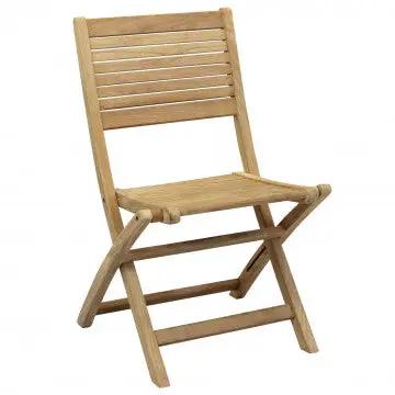Klappstuhl Mirage aus Teakholz braun Maße: 42 x 51 x 85 cm h