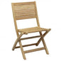 Mirage folding chair in brown teak Dimensions: 42 x 51 x 85 cm h