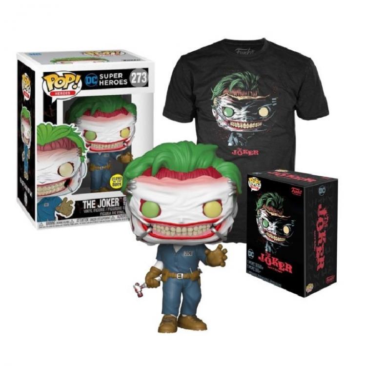 Funko Pop Heroes DC Super Heroes – The Joker (273) Sonderedition mit T-Shirt M