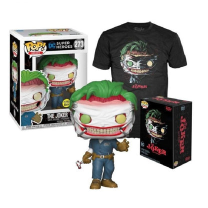 Funko Pop Heroes DC Super Heroes – The Joker (273) Sonderedition mit T-Shirt M