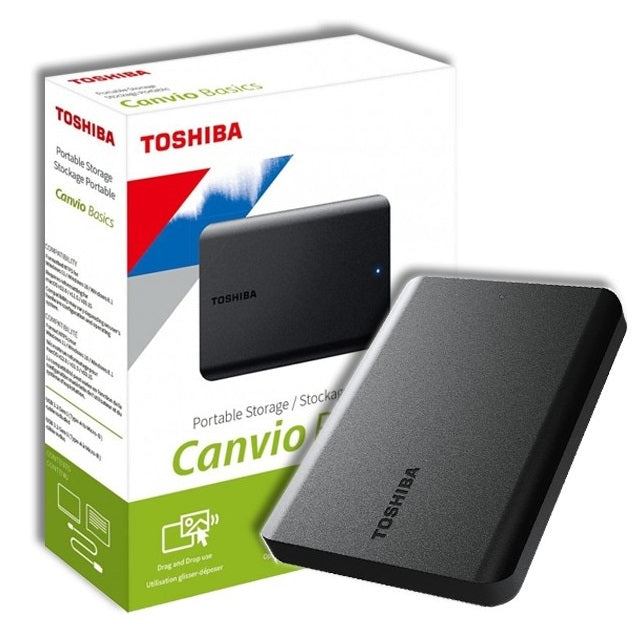 Toshiba Canvio Basic Externe Festplatte HDD Ext. 2,5" (4 TB) USB 3.0 PC/PS4/PS5