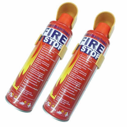 2 x Mini tragbarer Feuerlöscher 500ml Auto Boot Wohnmobil Haus Büro Feuerlöscher