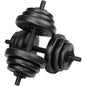 Set 2 Dumbbells Pair Adjustable Modular Weights 2x5-10kg Gym Bodybuilding