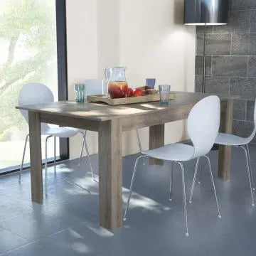 Tavolo Gemma Rovere Chiaro - Dimensioni: cm 160/200 x 90 x 75 h