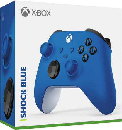 Microsoft Xbox Series X/S Blue Shock Pad Wireless One Controller Gamepad Blau Neu