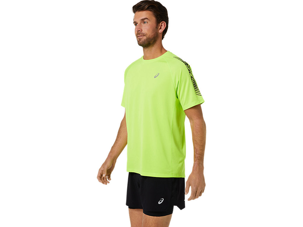 Asics maglietta manica corta per la corsa da uomo Icon SS Top 2011B055 302 verde-grafite
