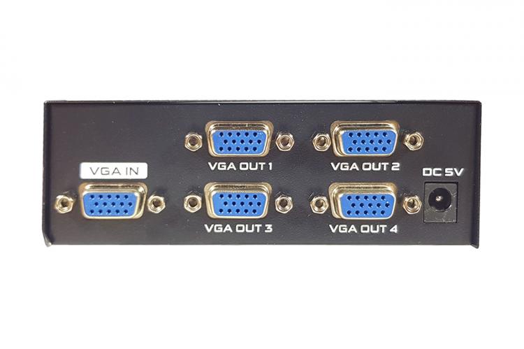 VGA Switch Splitter 4-Porten-Ausgang 200MHz Monitor PC Umschalter LED