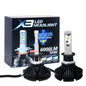 PAIR OF X3 LED HEADLIGHT BULBS H1 LED CREE 6500K 6000 LUMENS 12V XENON CAR HEADLIGHTS