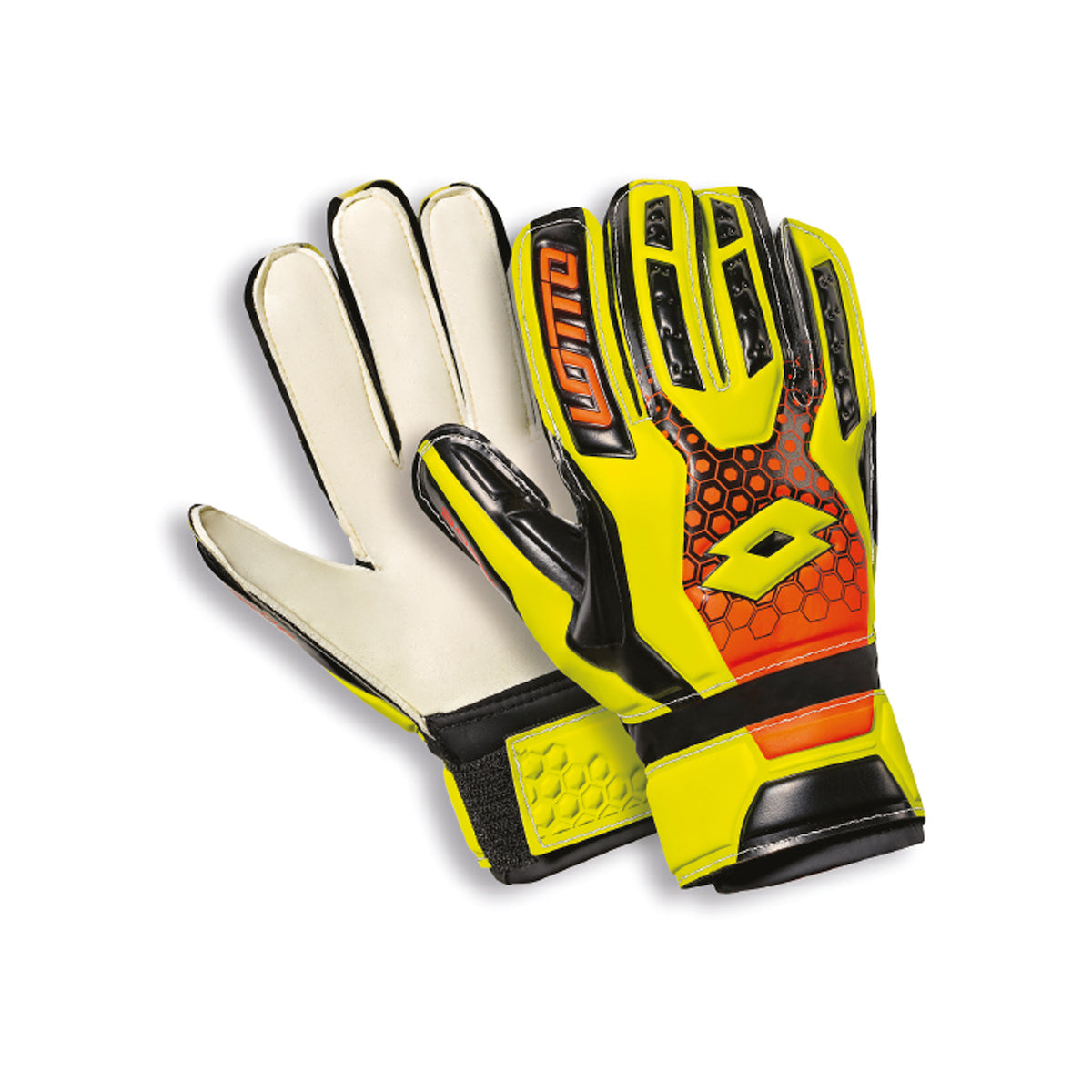 Lotto guanto da portiere da ragazzo Glove GK Spider 900 L53156 0WN giallo-arancione