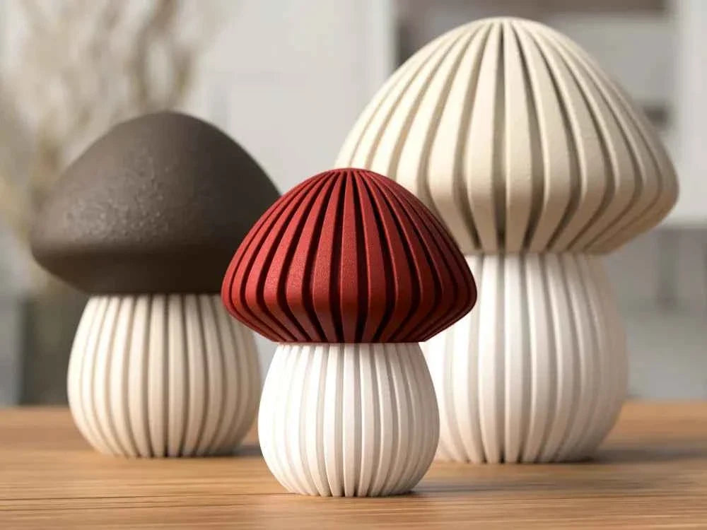 MUSHROOM: Home Decor Fungo Decorativo Porta Tealight 3D