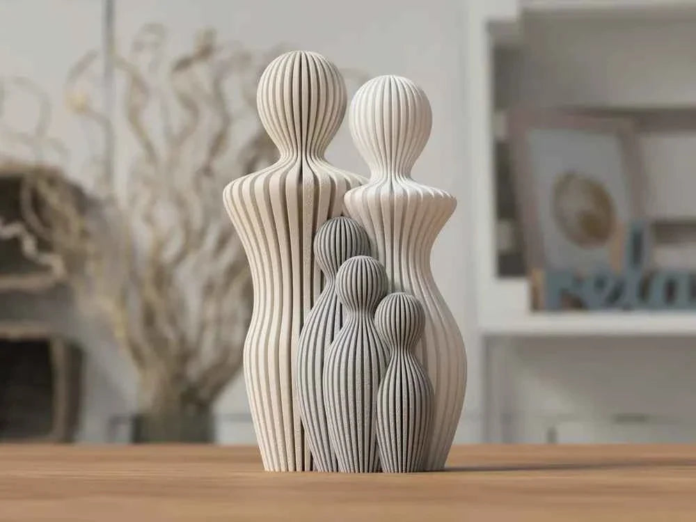 ARMÒNIA: Home Decor Statua Famiglia Moderna Completa