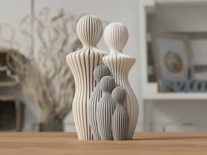 ARMÒNIA: Home Decor Statua Famiglia Moderna Completa