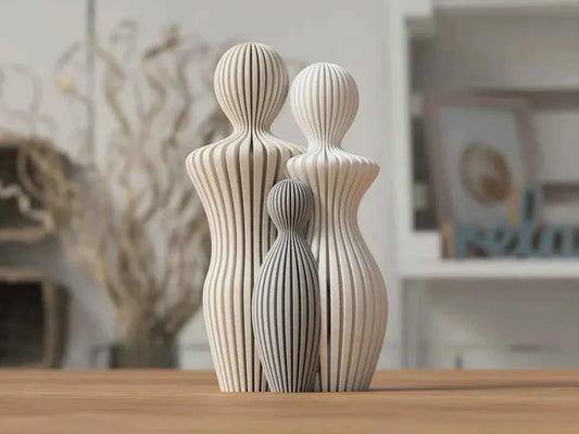 ARMÒNIA: Home Decor Statua Famiglia Moderna Completa