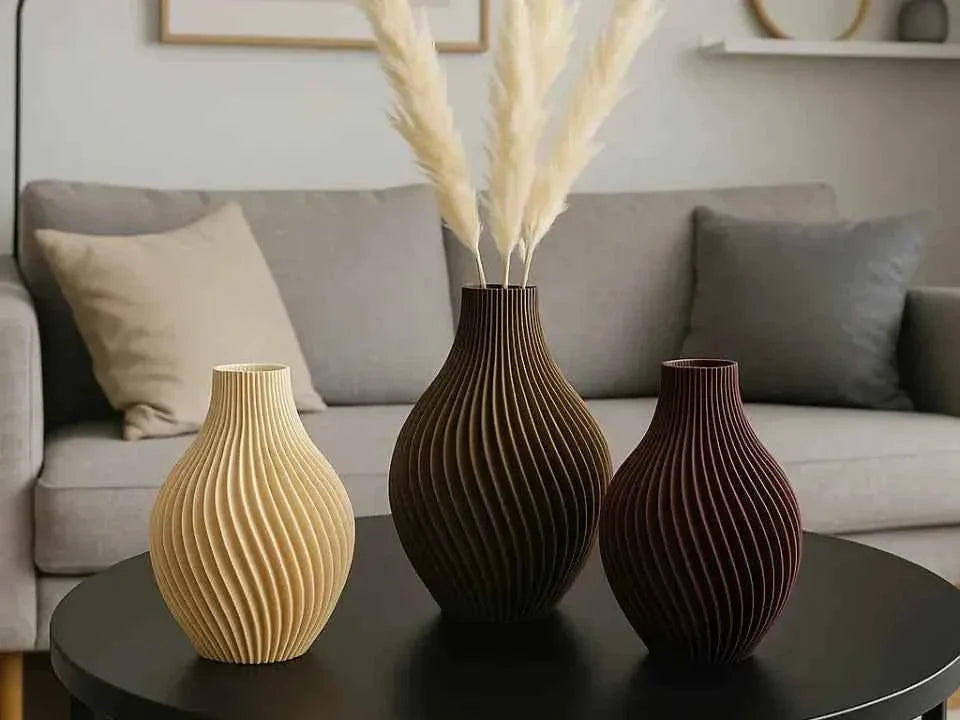 FELICIA: Vaso Home Decor Botany Chic a Coste Verticali