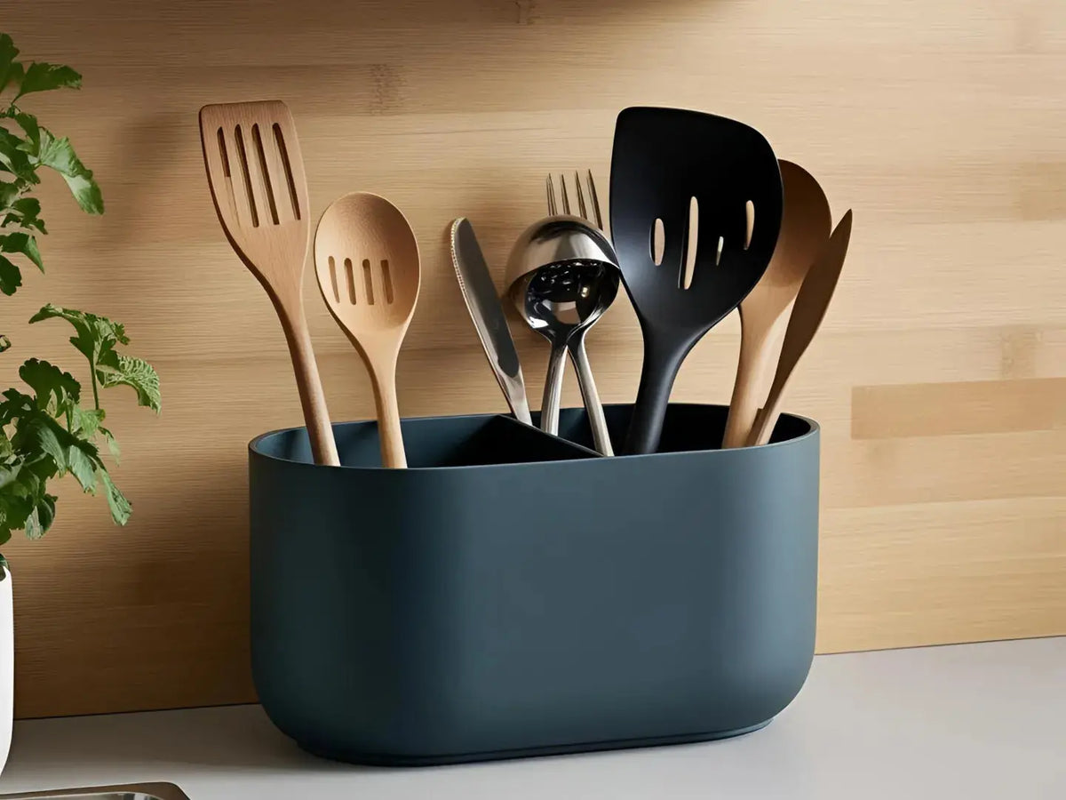 COVA: Porta Utensili da Cucina Doppio Scomparto Home Decor