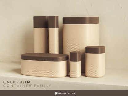 ESSENCE: Home Decor Set Contenitori Bagno Moderni in PLA