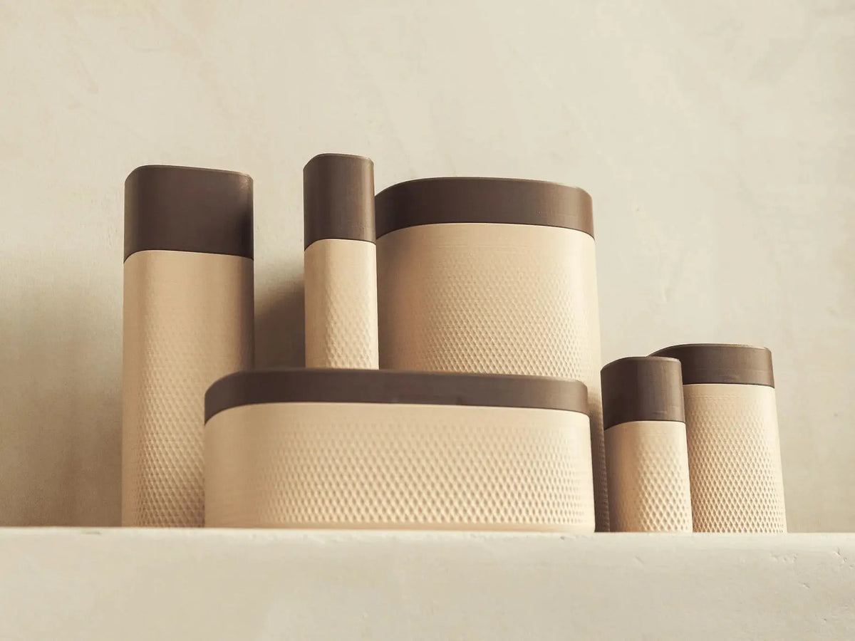 ESSENCE: Home Decor Set Contenitori Bagno Moderni in PLA