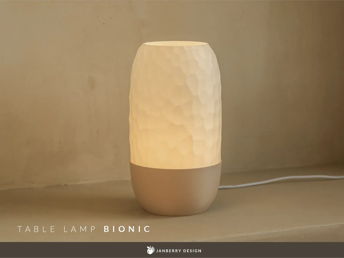 BIONIC: Home Decor Lampada da Tavolo con Superficie Organica