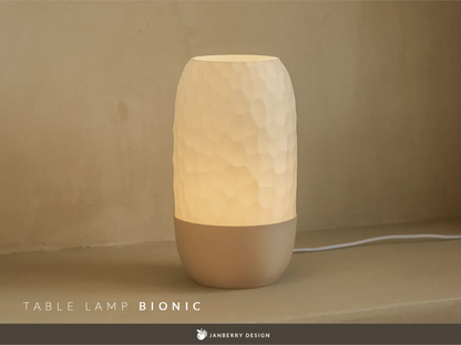 BIONIC: Home Decor Lampada da Tavolo con Superficie Organica